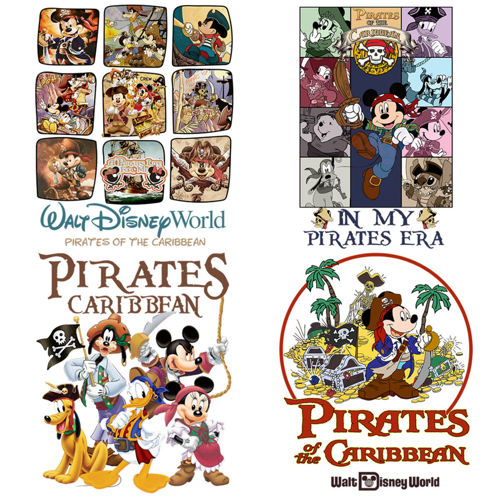 18 Pirates Of Caribbean Disney Cartoons 2026 Designs Bundle PNG