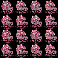 Load image into Gallery viewer, 32 Pink Out Floral October Cancer Awareness Football Helmet Teams Designs Bundle PNG
