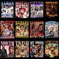 Lade Bild in die Galerieansicht, 50 Celebrity Fan Mixed Bootleg 90s V3 Designs Bundle PNG
