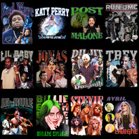 Load image into Gallery viewer, 60 Celebrity Music Stars Bootleg Artists Designs Bundle PNG
