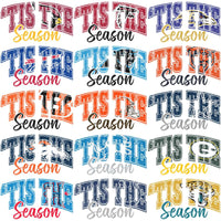 Load image into Gallery viewer, 32 Christmas Tis The Season Football Teams Logo Designs Bundle PNG
