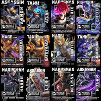 Load image into Gallery viewer, 165 Mobile Legends Gaming Streetwear Black / White Designs Bundle PNG
