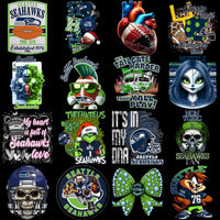 Load image into Gallery viewer, 95 Mega Football Team Seattle Seahawks Mixed V4 Designs Bundle PNG

