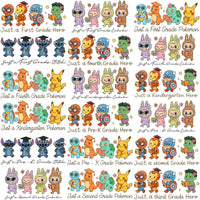 Load image into Gallery viewer, 22 School Kids Cartoons Just Grade Designs Bundle PNG
