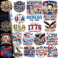 Load image into Gallery viewer, 250th USA Anniversary designs: patriotic DTF, DTG &amp; embroidery bundles for 1776–2026 Independence Day
