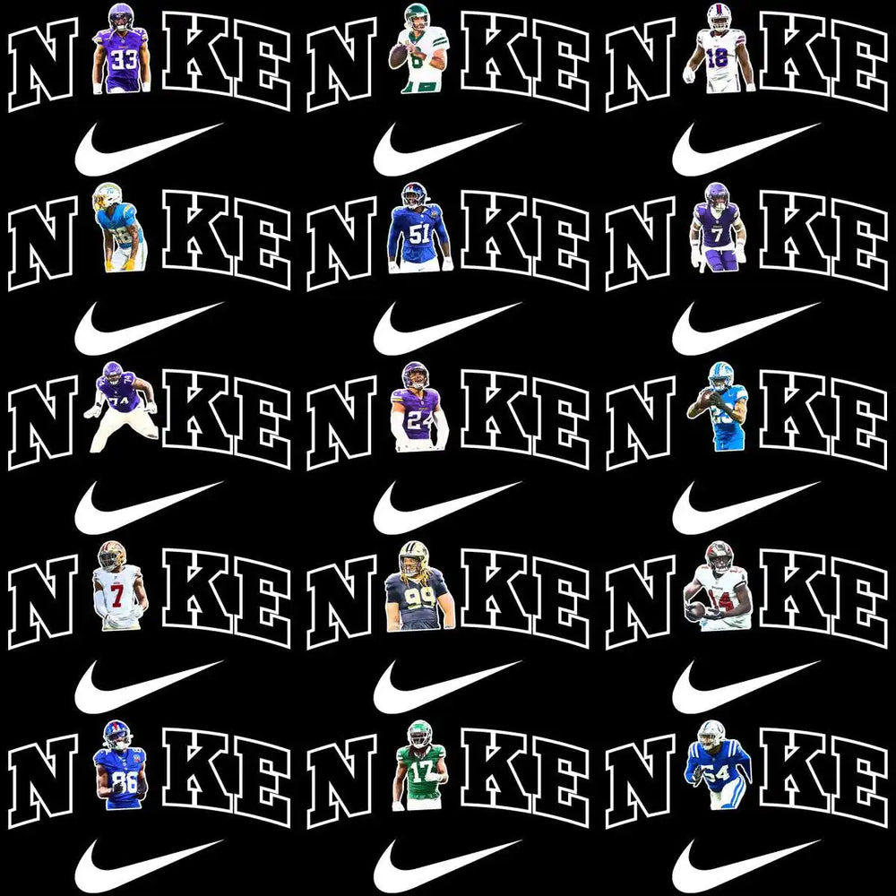 55 Swoosh Players Football Teams Designs Bundle PNG