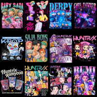 Load image into Gallery viewer, 120 KPOP Saja Movie Demon Hunters Designs Bundle PNG

