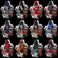 Load image into Gallery viewer, Halloween ghost designs with MLB team logos, baseballs, and pumpkin buckets for DTF/DTG printing
