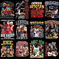 Load image into Gallery viewer, 58 Basketball Teams Players Bootleg Homage Designs Bundle PNG
