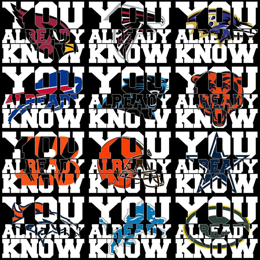32 Football Teams You Already Know Fans Designs Bundle PNG