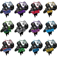 Load image into Gallery viewer, 32 Funny Football Teams Graffiti Thug Skull Finger Designs Bundle PNG
