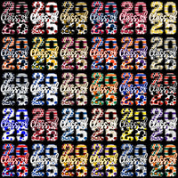 Load image into Gallery viewer, 110 Class Of 2025 Graduation Dots Designs Bundle PNG
