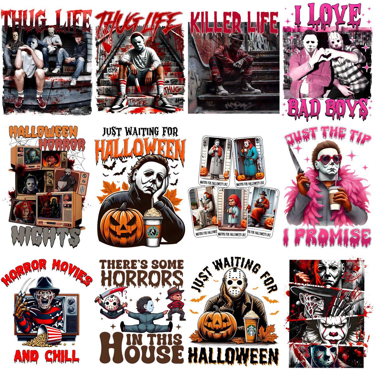 29 Halloween Horror Movie Designs Bundle PNG