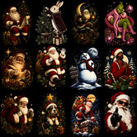 Lade Bild in die Galerieansicht, 54 Christmas Holiday Mega Halftone Designs Bundle PNG
