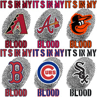 Load image into Gallery viewer, 30 Baseball Teams DNA In My Blood Designs Bundle PNG
