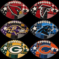 Load image into Gallery viewer, 32 Football Teams Logo Rustic Patchwork Pattern Designs Bundle PNG
