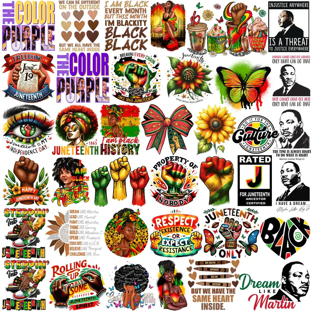 140 Black History Month Black Juneteenth Designs Bundle PNG