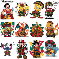 Load image into Gallery viewer, 32 Juneteenth Cartoons Black History Designs Bundle PNG
