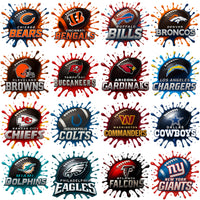 Load image into Gallery viewer, 32 Football Splash Ball Teams Designs Bundle PNG
