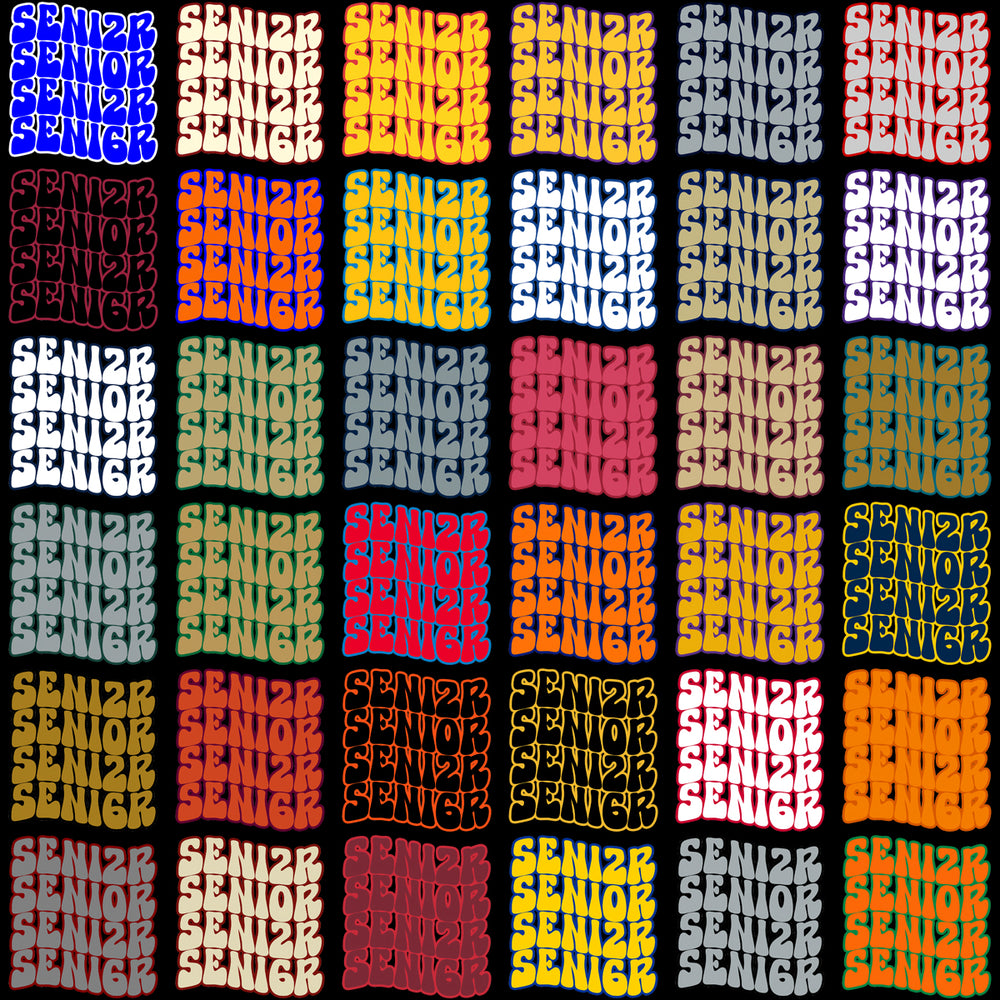 150 Class Of 2026 Graduation Wavy Designs Bundle PNG
