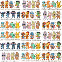 Load image into Gallery viewer, 22 School Kids Cartoons Just Grade Designs Bundle PNG

