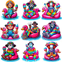 Load image into Gallery viewer, 25 SummerWeen Slashers Loving Summer Designs Bundle PNG
