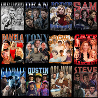 Load image into Gallery viewer, 42 Bootleg Artists Stars Mixed Designs Bundle PNG
