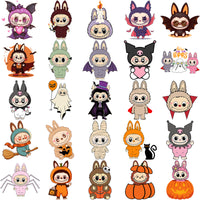 Load image into Gallery viewer, 80 Halloween Labubu Spooky Cartoons Designs Bundle PNG
