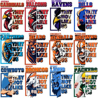 Load image into Gallery viewer, 32 THEY NOT LIKE US Teams Mascot Football Designs Bundle PNG + PSD
