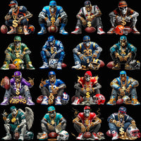 Load image into Gallery viewer, 32 Swag Skull Football Teams Designs Bundle PNG
