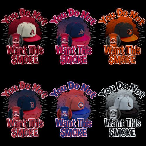 30 Baseball Teams Want This Smoke Cap & Ball Designs Bundle PNG