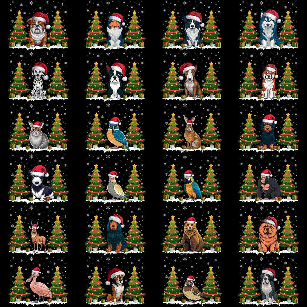 85 Christmas Tree Animals Designs Bundle PNG