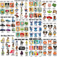 Load image into Gallery viewer, 22 God Says Cartoon Designs Bundle PNG
