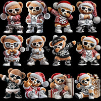 Load image into Gallery viewer, 20 Christmas Teddy Bear Designs Bundle PNG
