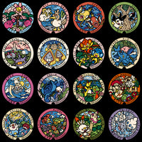Load image into Gallery viewer, 155 Circle Pokefuta Japanese Manhole ball Poke Designs Bundle PNG
