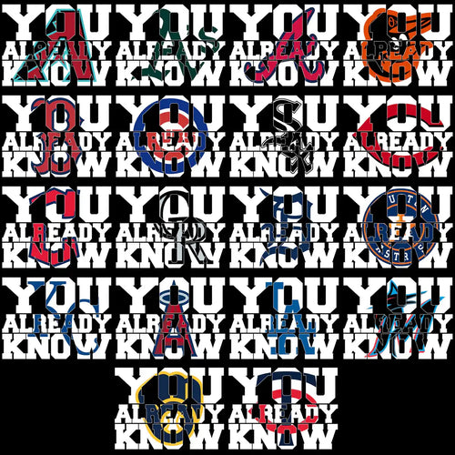 30 Baseballteams, die du bereits kennst – Fan-Designs-Bundle PNG