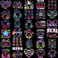 Load image into Gallery viewer, 90 Neon Ghost Boo Horror Halloween Designs Bundle PNG
