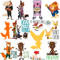 Load image into Gallery viewer, 50 Movie Zootopia Cartoon Designs Bundle PNG
