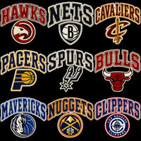 Load image into Gallery viewer, 30 Basketball Faux Embroidery Teams Logo Chenille Patch Designs Bundle PNG
