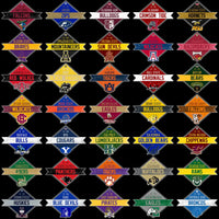 Load image into Gallery viewer, 129 College NCAA City Ribbon Typography Logo PNG Designs Bundle

