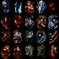 Load image into Gallery viewer, 125 Anime Heroes Colorful Manga Halftone Designs Bundle PNG
