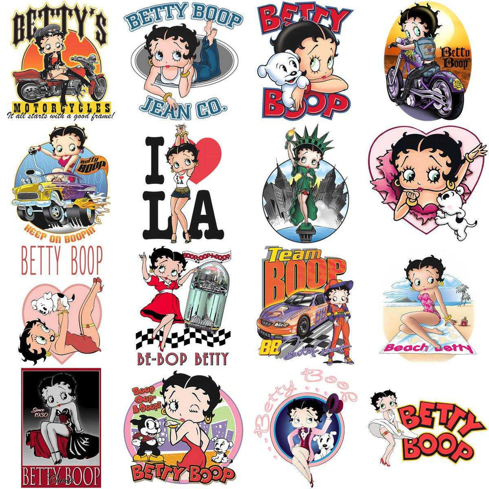20 Cartoon BETTY Boop Designs Bundle PNG