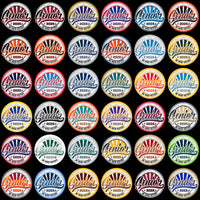 Load image into Gallery viewer, Senior 2026 class designs with vibrant colors and retro sunburst patterns for DTF, DTG, and embroidery.
