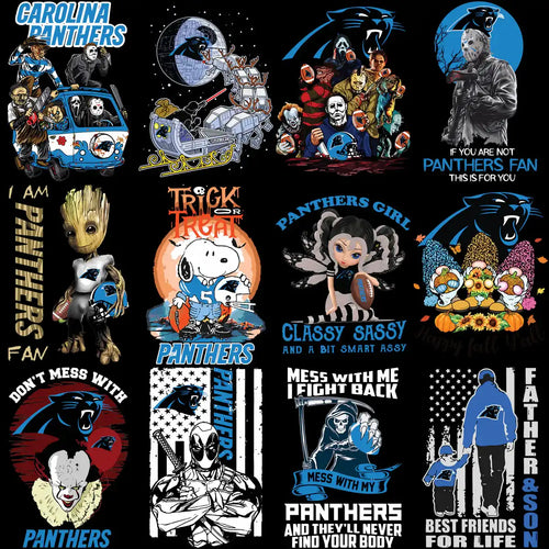 110 Panthers MEGA Carolina Football Team Designs Bundle PNG