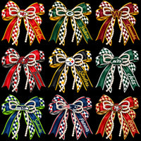 Load image into Gallery viewer, 32 Football Teams Bow Pearl Festive Designs Bundle PNG
