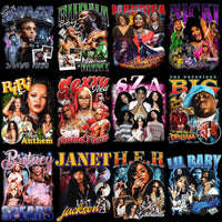 Load image into Gallery viewer, 24 Music Stars Bootleg Designs Bundle PNG
