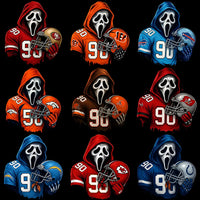 Load image into Gallery viewer, 32 Football Logo Teams Ghostface Horror Designs Bundle PNG
