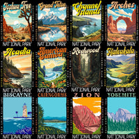 Load image into Gallery viewer, 99 USA National Parks Streetwear Designs Bundle PNG
