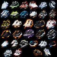 Load image into Gallery viewer, Sneaker designs with vibrant effects for DTF, DTG, and embroidery projects
