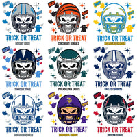 Load image into Gallery viewer, 30 Trick or Treat Halloween Helmet Football Designs Bundle PNG

